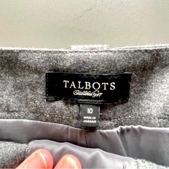 Talbots Signature Style Wool Cargo Pants | Size 10 | Gray - Picture 6 of 11